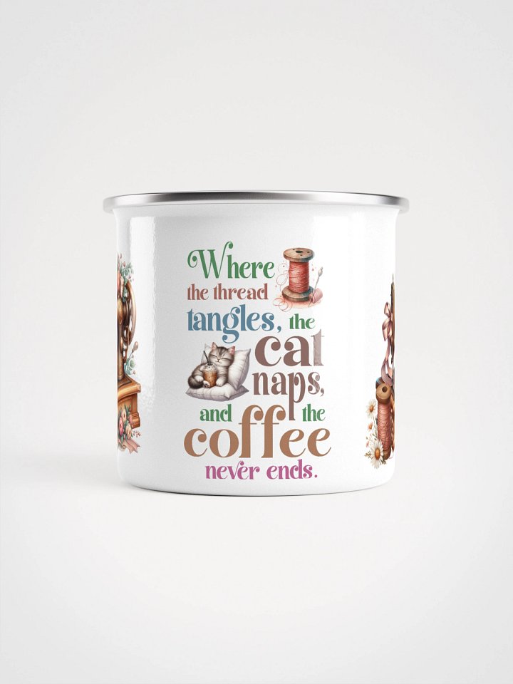 Sewist's Soul Soothe Enamel Mug product image (2)