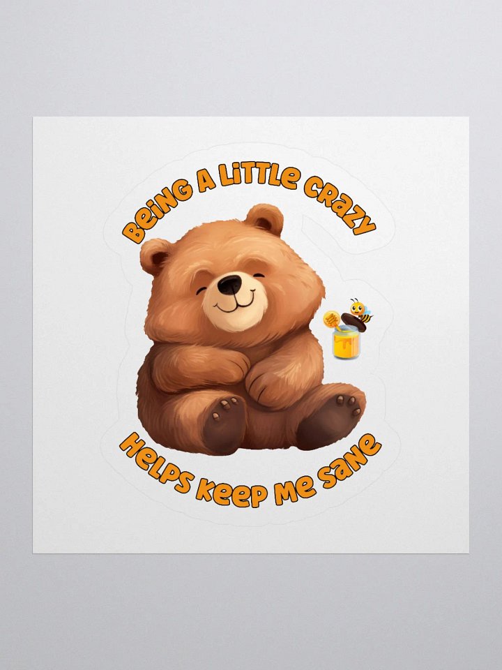 Crazy Bear Kiss Cut Stickers product image (4)
