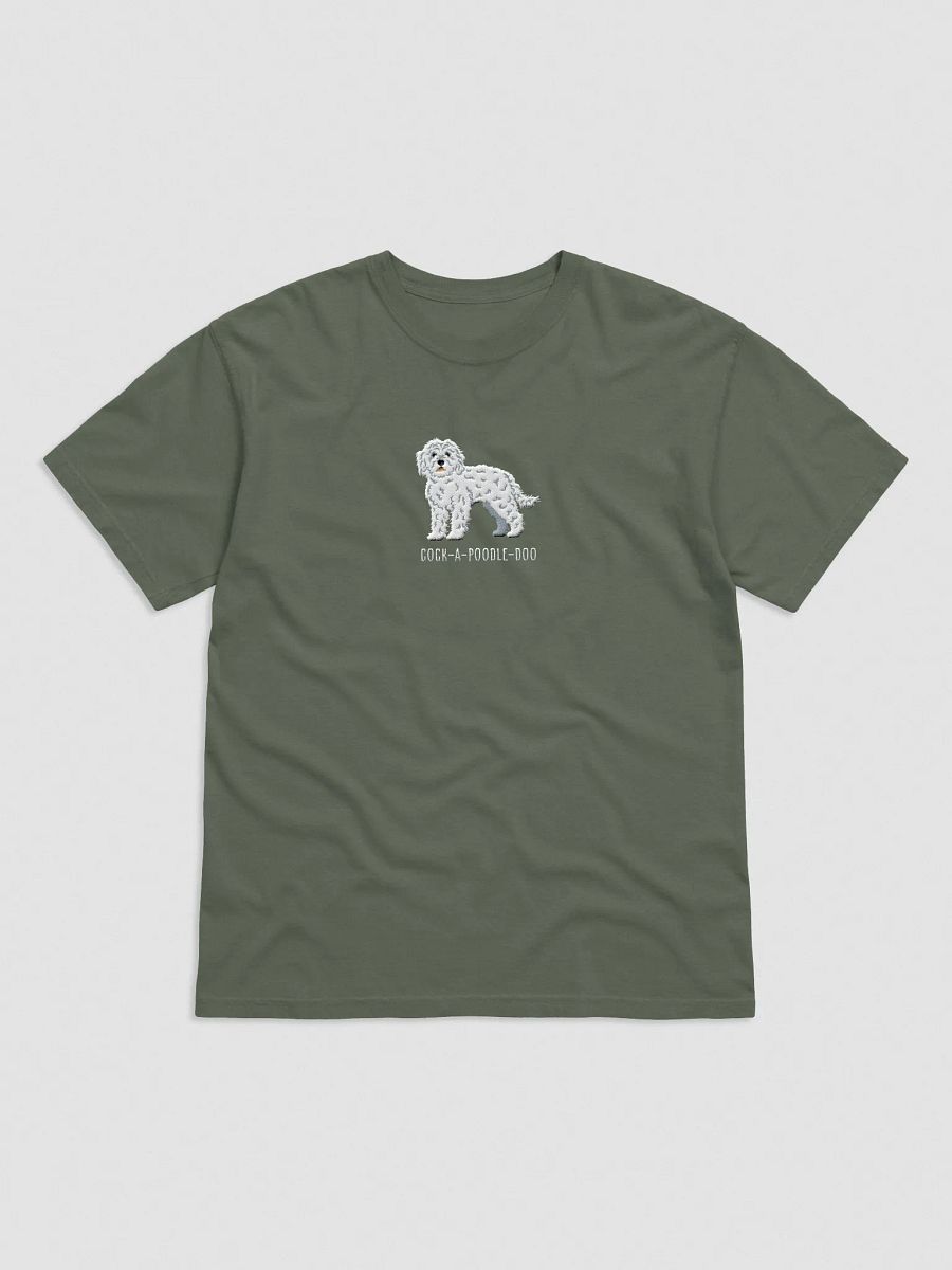 Cock-A-Poodle-Doo T-Shirt(Embroidered) of a Cockapoo(White) product image (25)