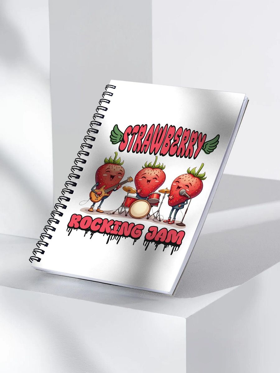 Strawberry Rocking Jam Spiral Notebook product image (2)