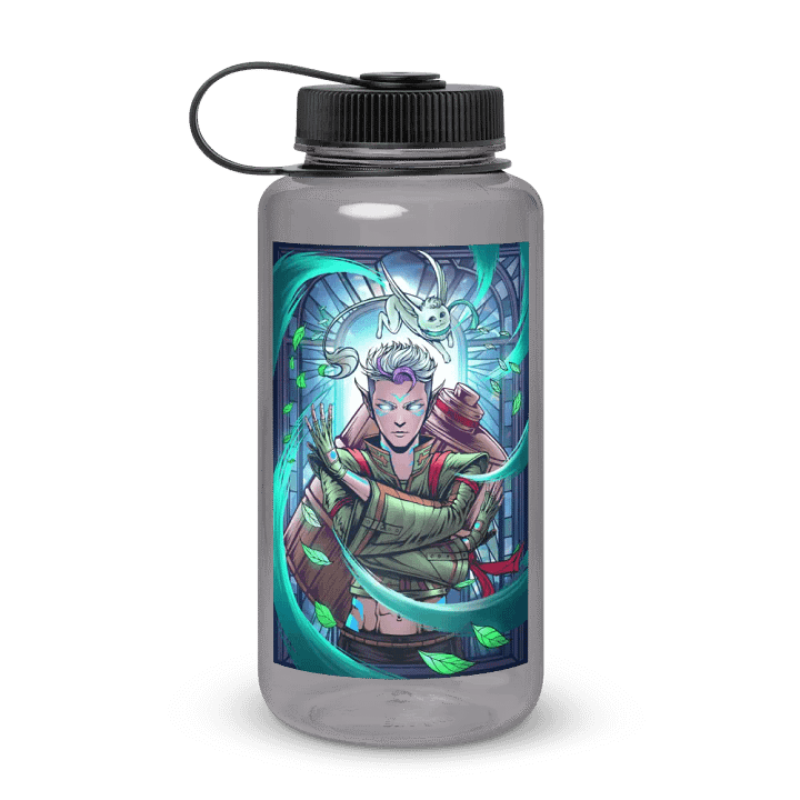 'A Depiction of The Fluttering Leaf' Wide Mouth Plastic Water Bottle product image (1)