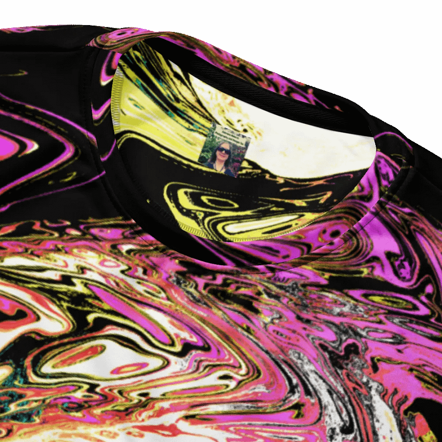 Abstract Neon Daisy Swirl Unisex Sweatshirt product image (6)