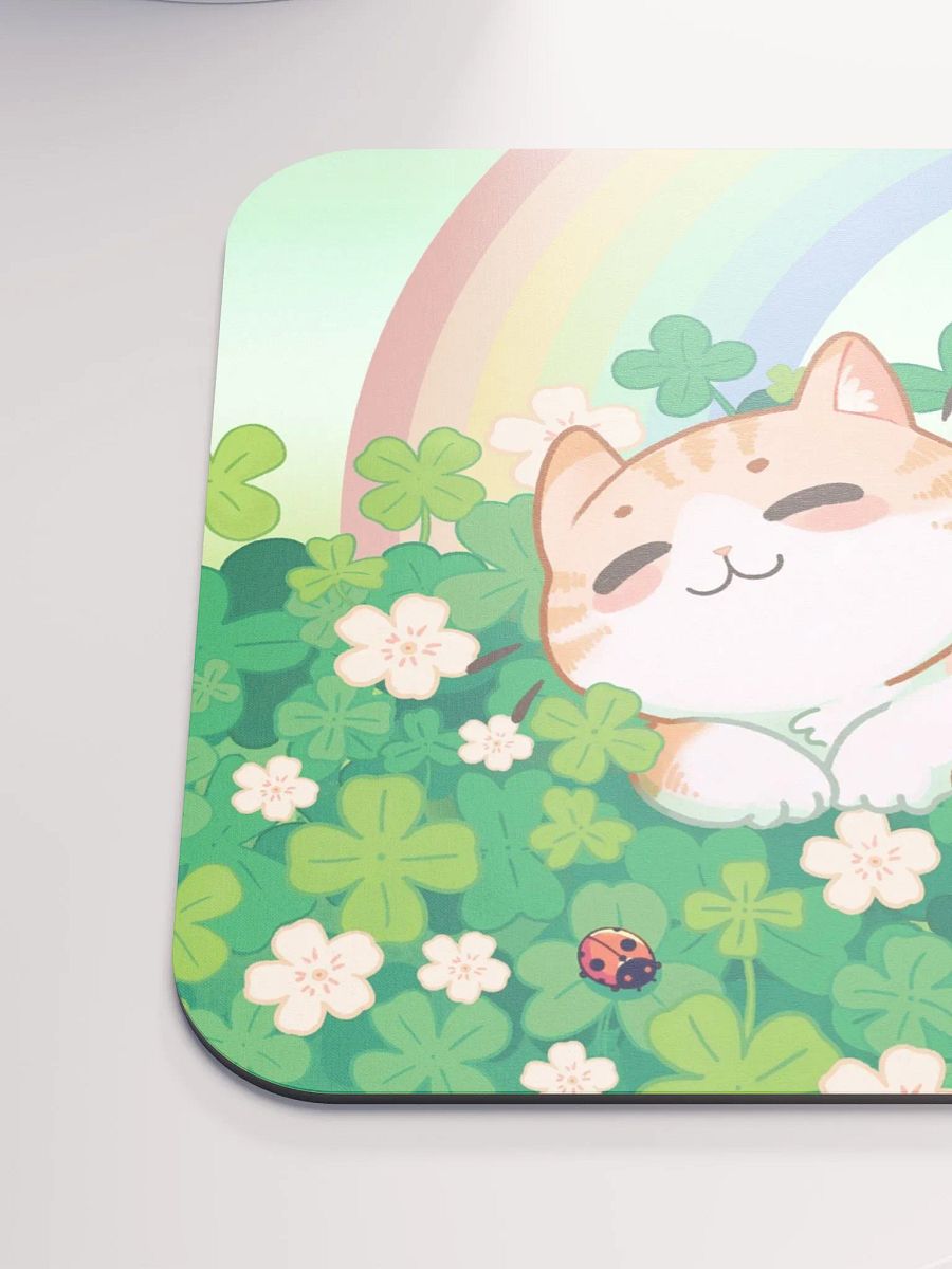 Lucky cat St. Patrick Irish charm - mouse pad product image (3)