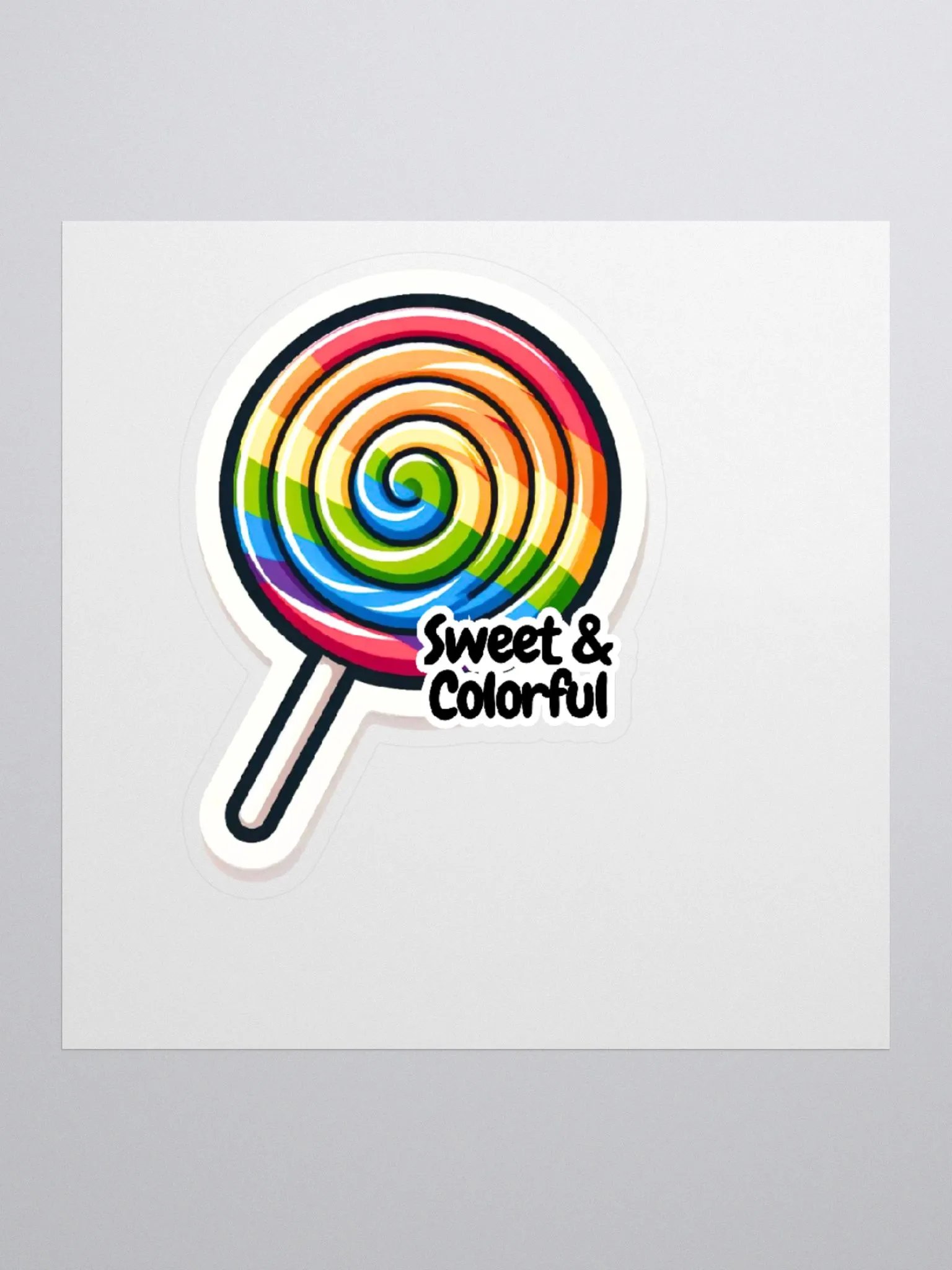 Sweet & Colorful-Rainbow Vibe Sticker-Sweet as Candy Sticker product image (2)