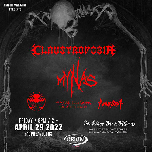 Killer show announcement!!

We will be sharing the stage with the Mighty @claustrofobia_official  and our brothers in @mynasb...