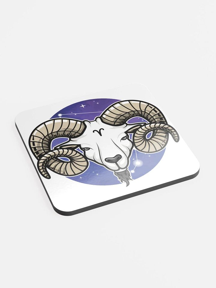 Cosmic Aries Ram Cork Coaster product image (2)