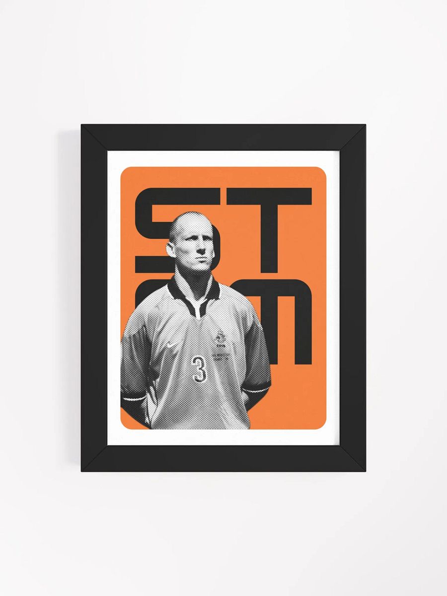 Jaap Stam BW Netherlands Name Art Framed Print product image (4)