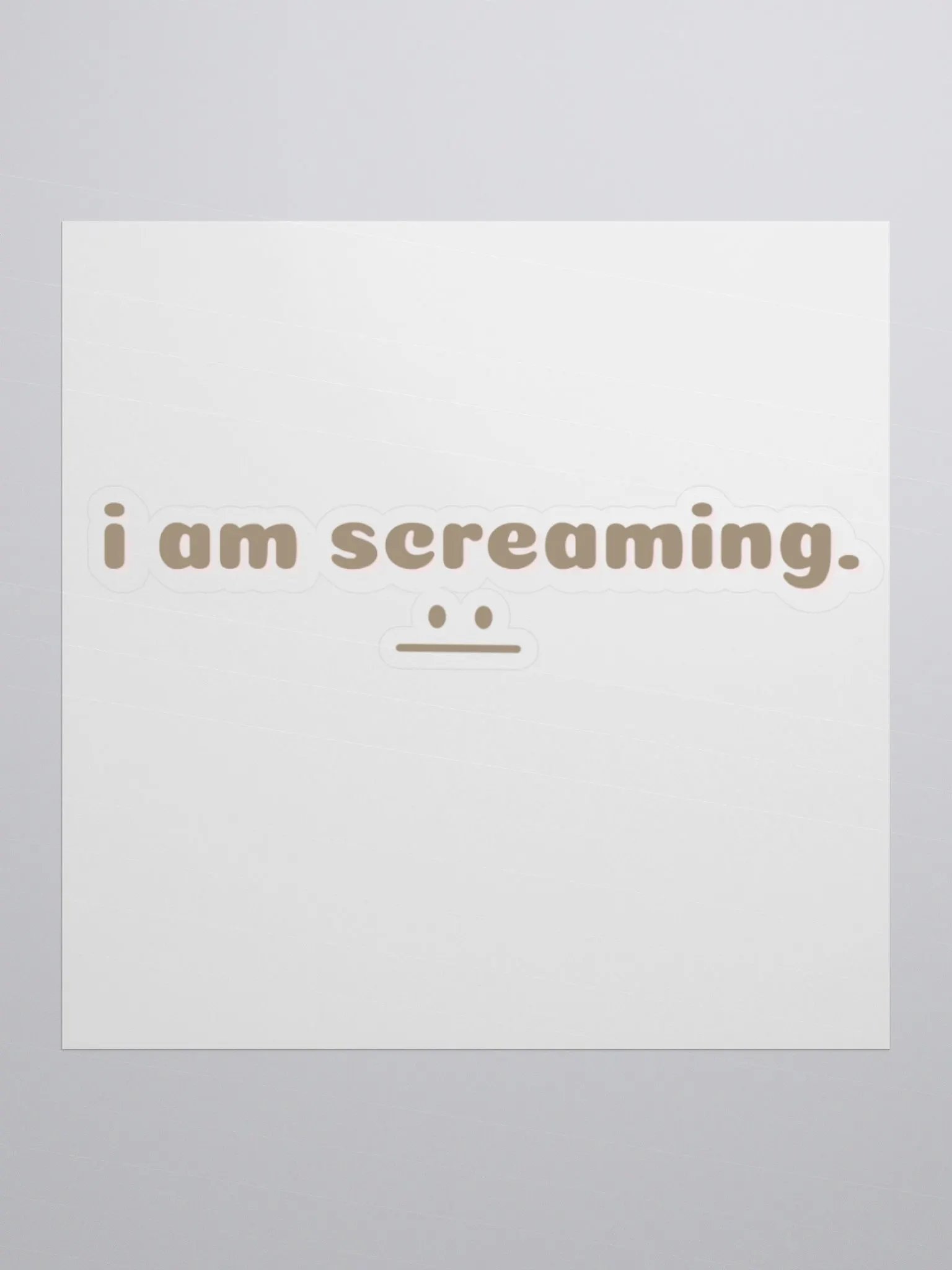 Screaming sticker product image (1)