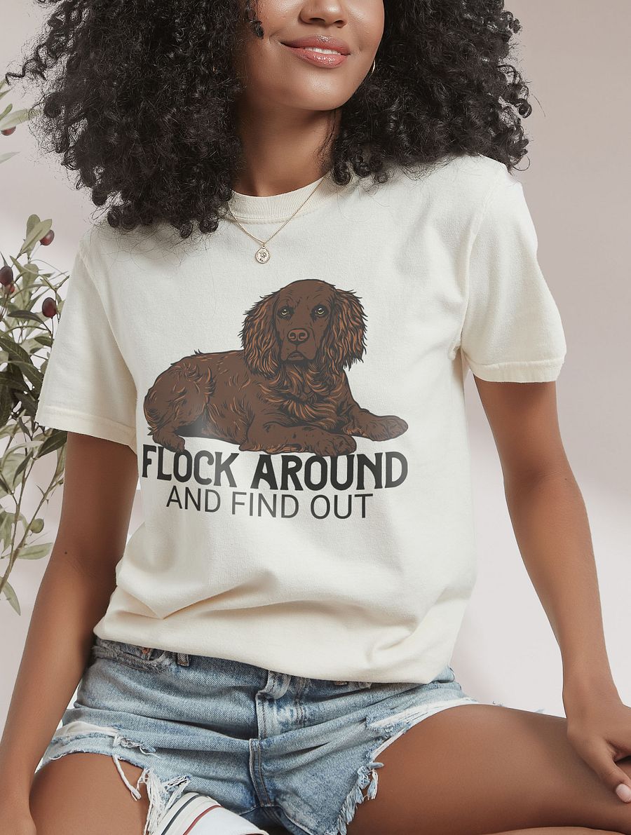 Flock Around and Find Out T-Shirt of a Boykin Spaniel | Funny T-Shirt for Hunting Dog Paw-rents product image (25)