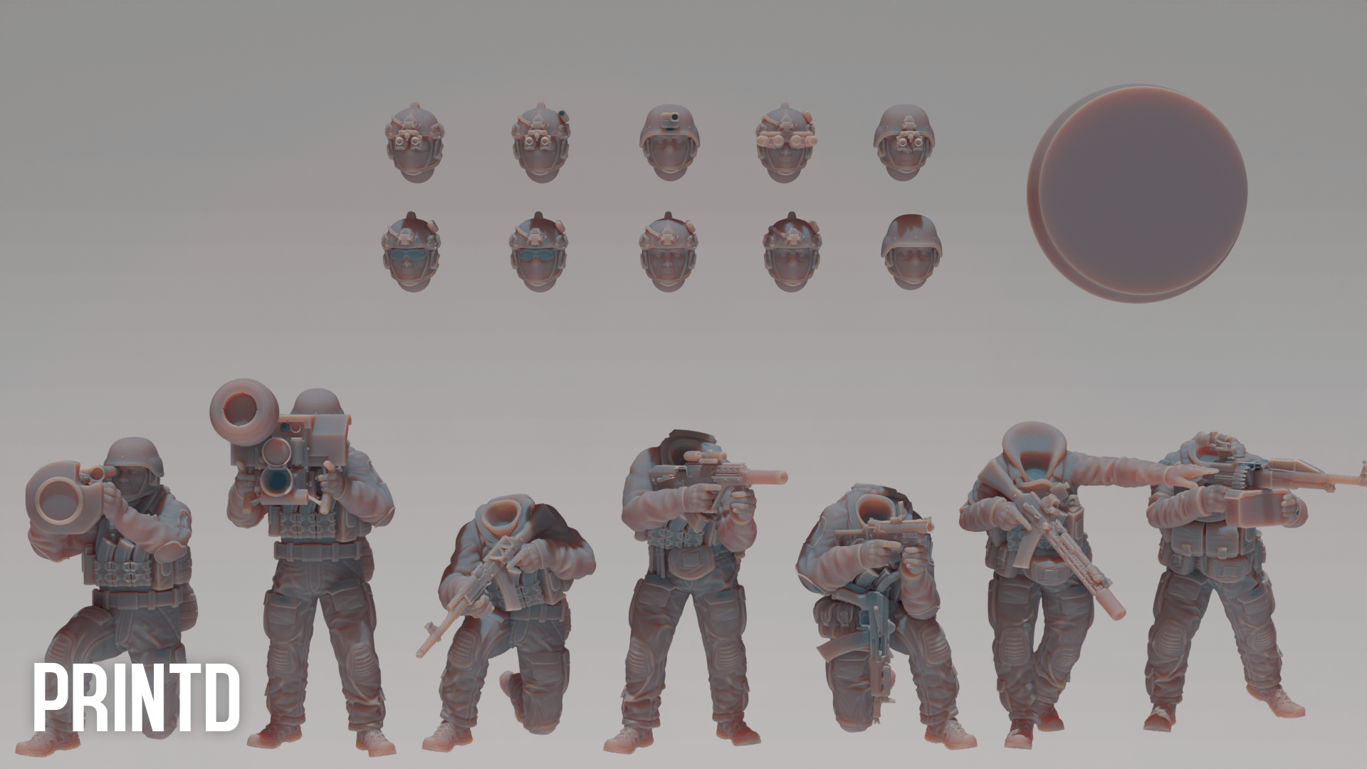 Ukrainian Special Forces - Modern Warfare Wargame Hobby Resin Scale Models product image (2)