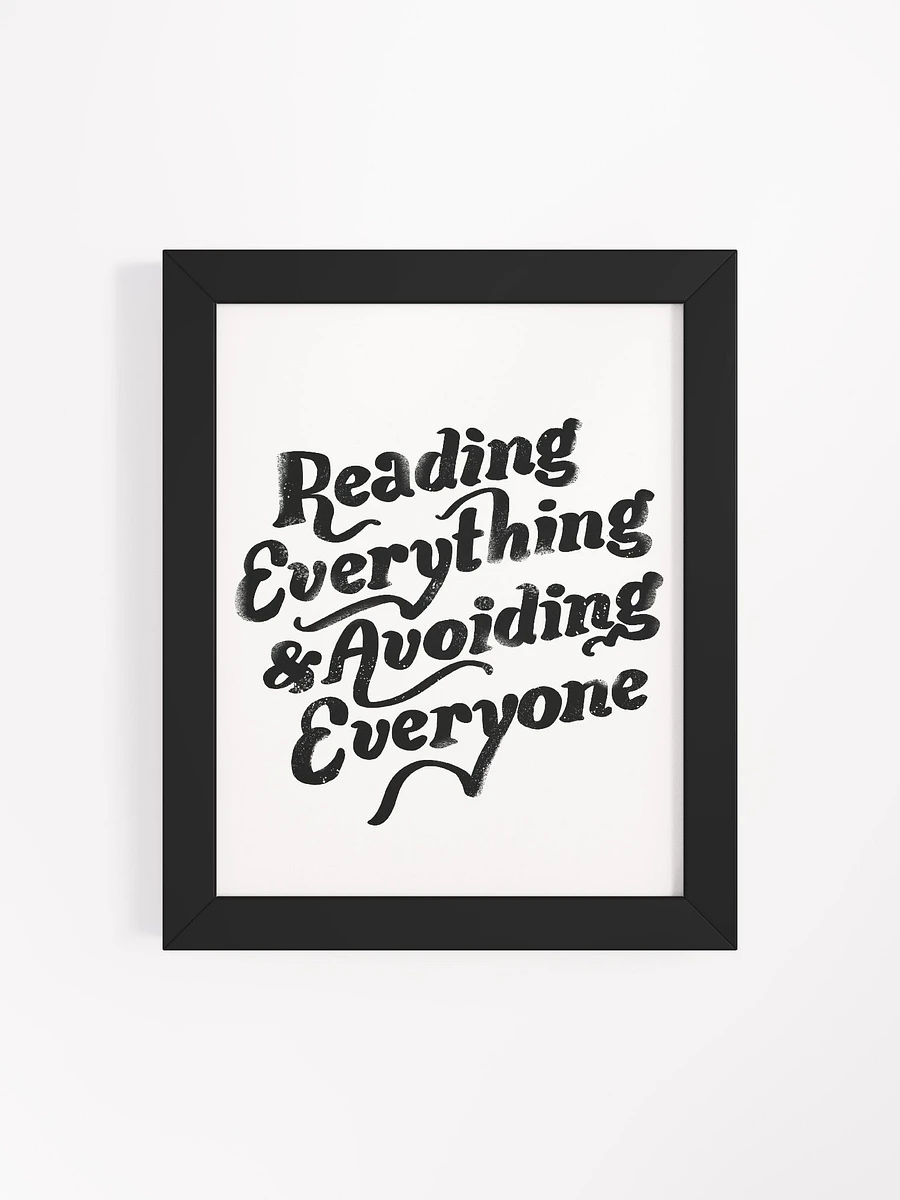 Reading Everything Framed Art Print product image (66)