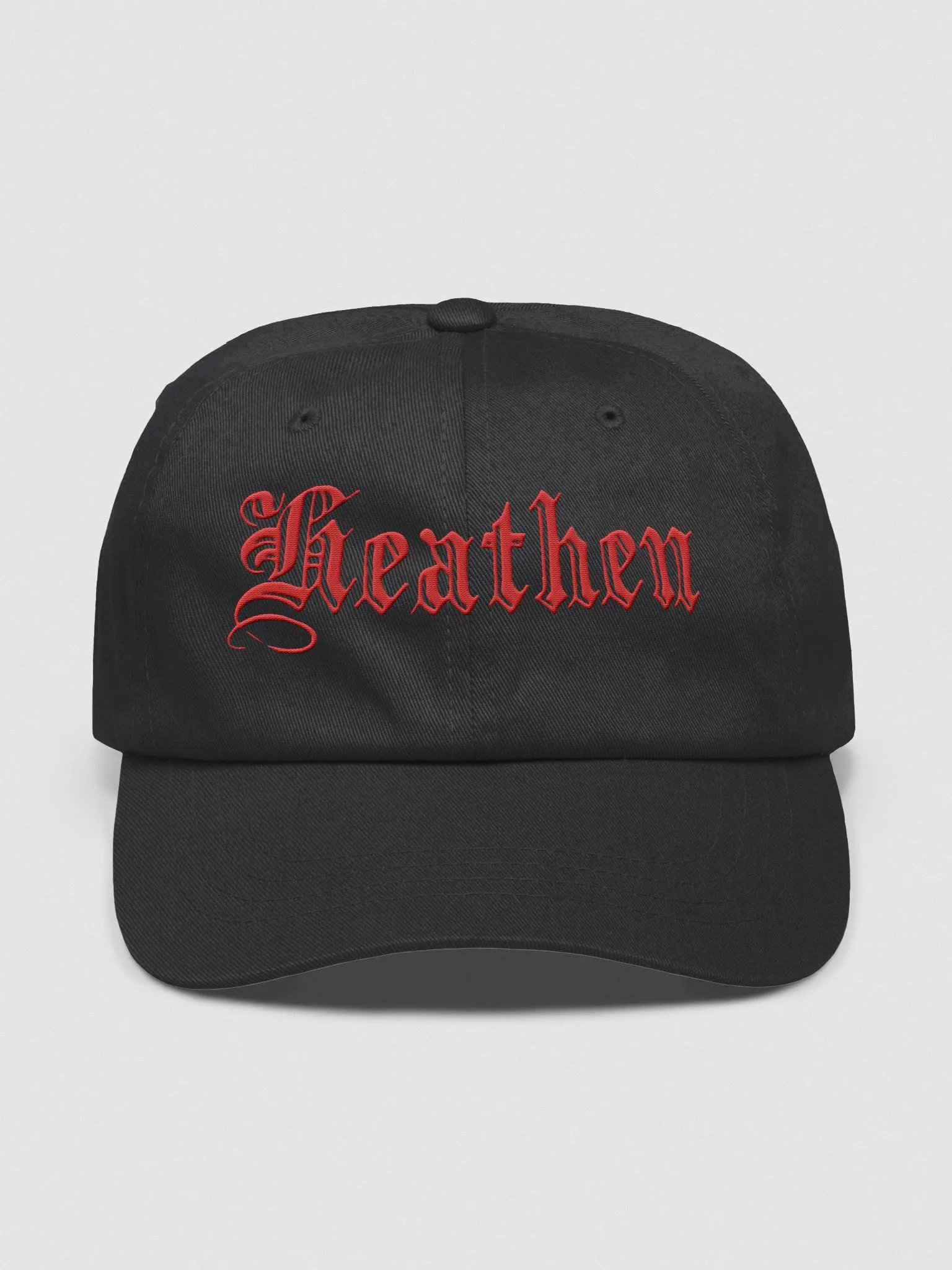 Heathen Dad Hat | Red on Black product image (5)