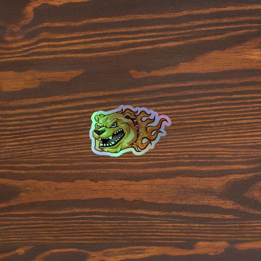 Angry Flaming Bulldog Sticker product image (3)