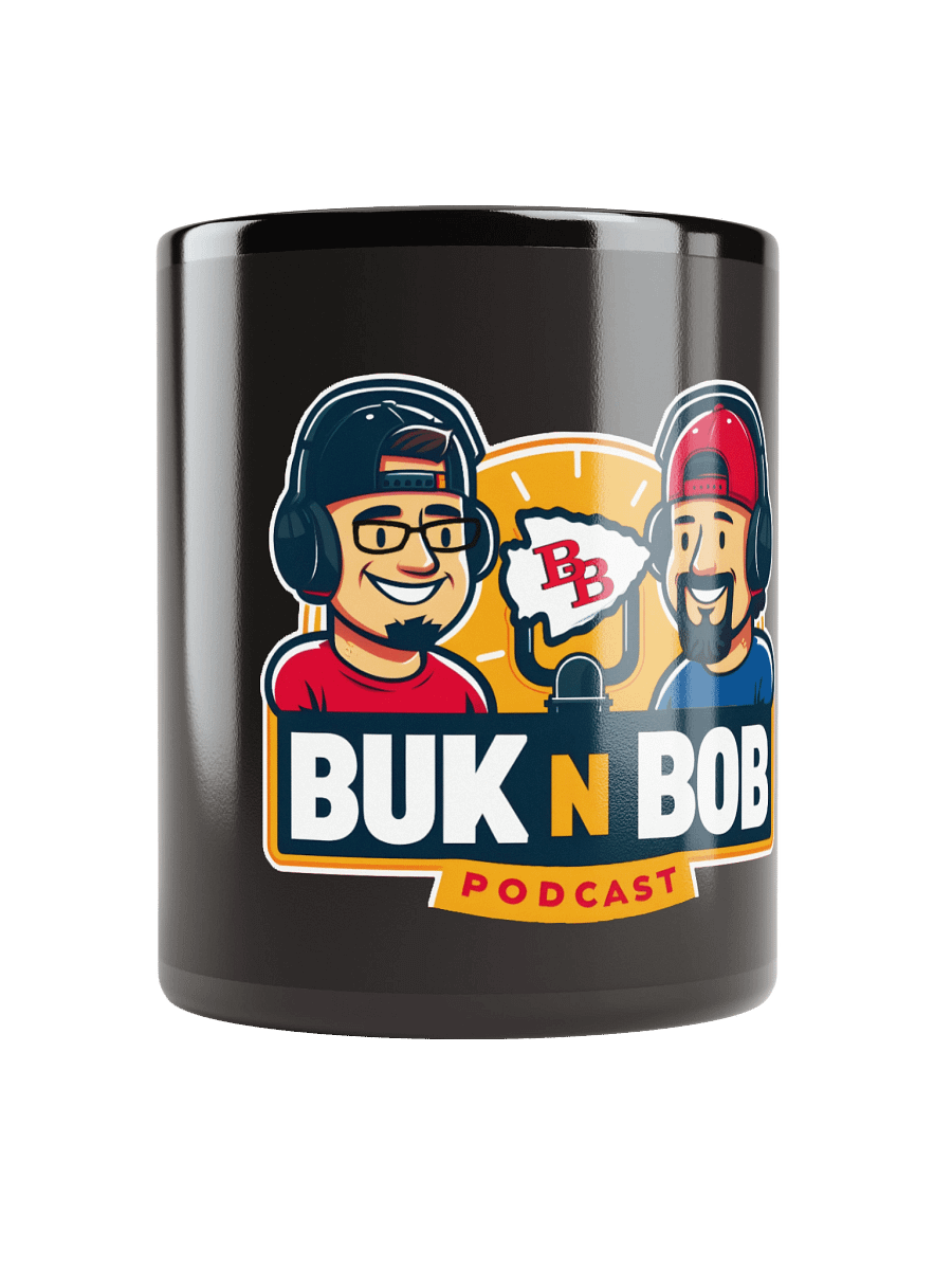 Buk N Bob Podcast Logo Black Glossy Mug product image (10)