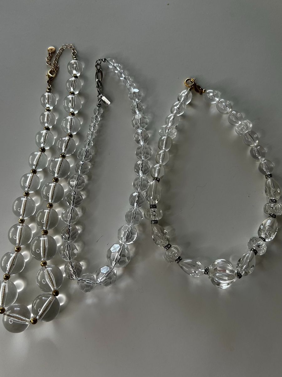 Clear Lucite Necklace Lot product image (5)