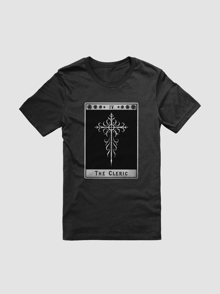 Cleric Shirt, Grunge Tarot-Inspired Roleplaying Class Symbol Tee product image (2)