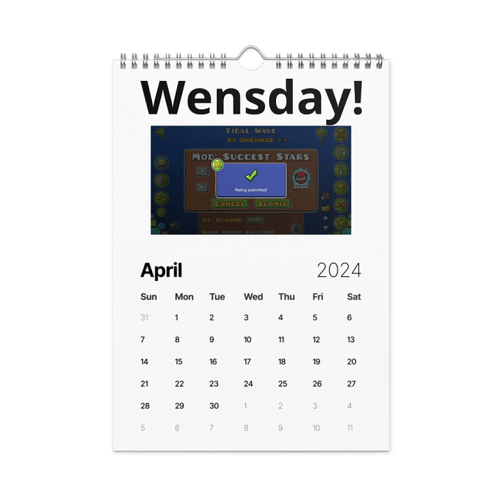 Calendar of the Year! product image (1)