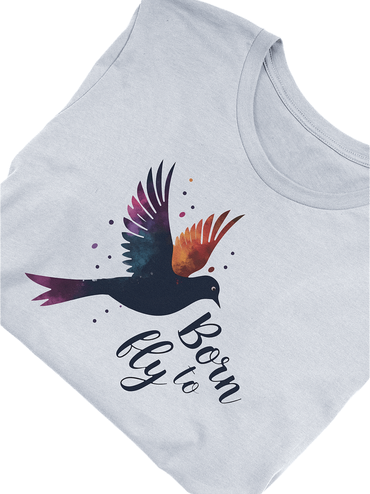 Born to Fly T-shirt, Inspirational Bird Graphic Tee, Freedom Lover Gift, Unique Nature Design T-shirt product image (2)