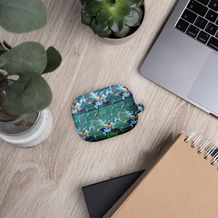 Floral Circuit All-Over Print AirPods® Case or the techi ladies product image (48)