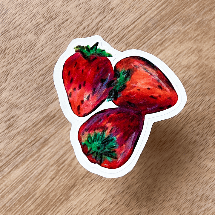 Strawberry sticker product image (1)