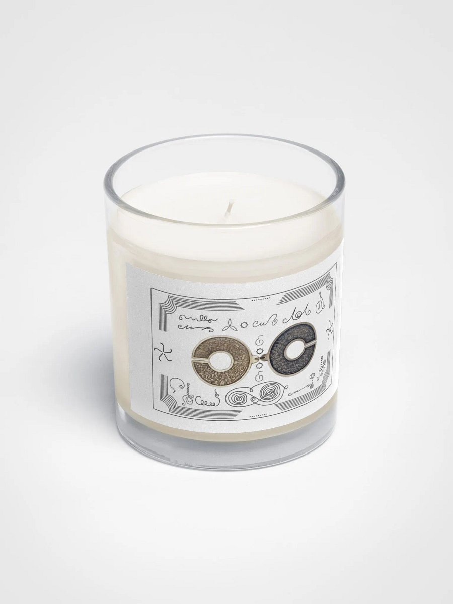 Meditation Candle with Geometric Lines product image (2)