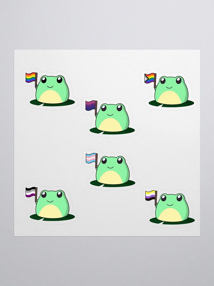 Pride Frogs Sticker Sheet product image (1)
