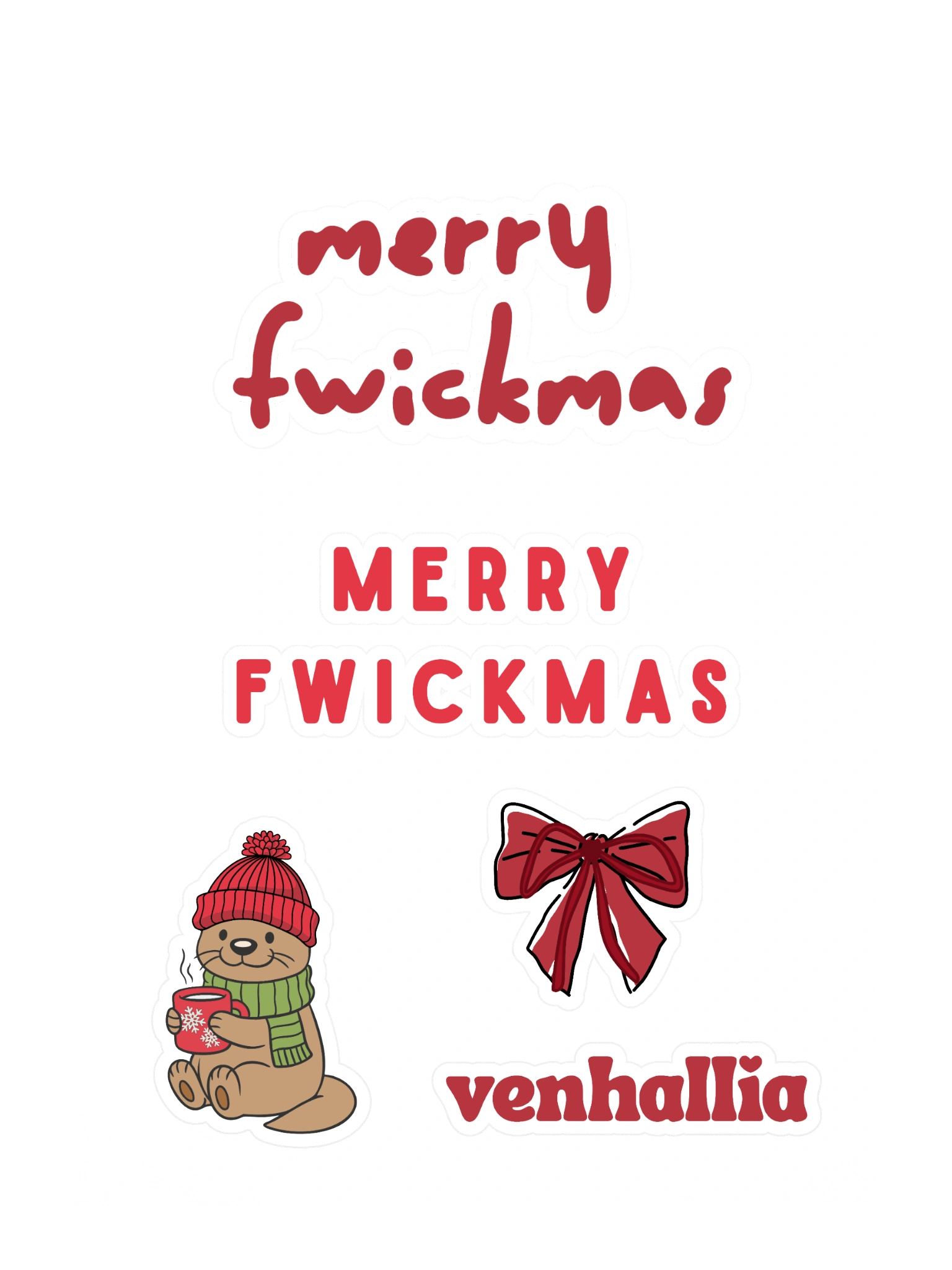 fwickmas sticker sheet product image (3)