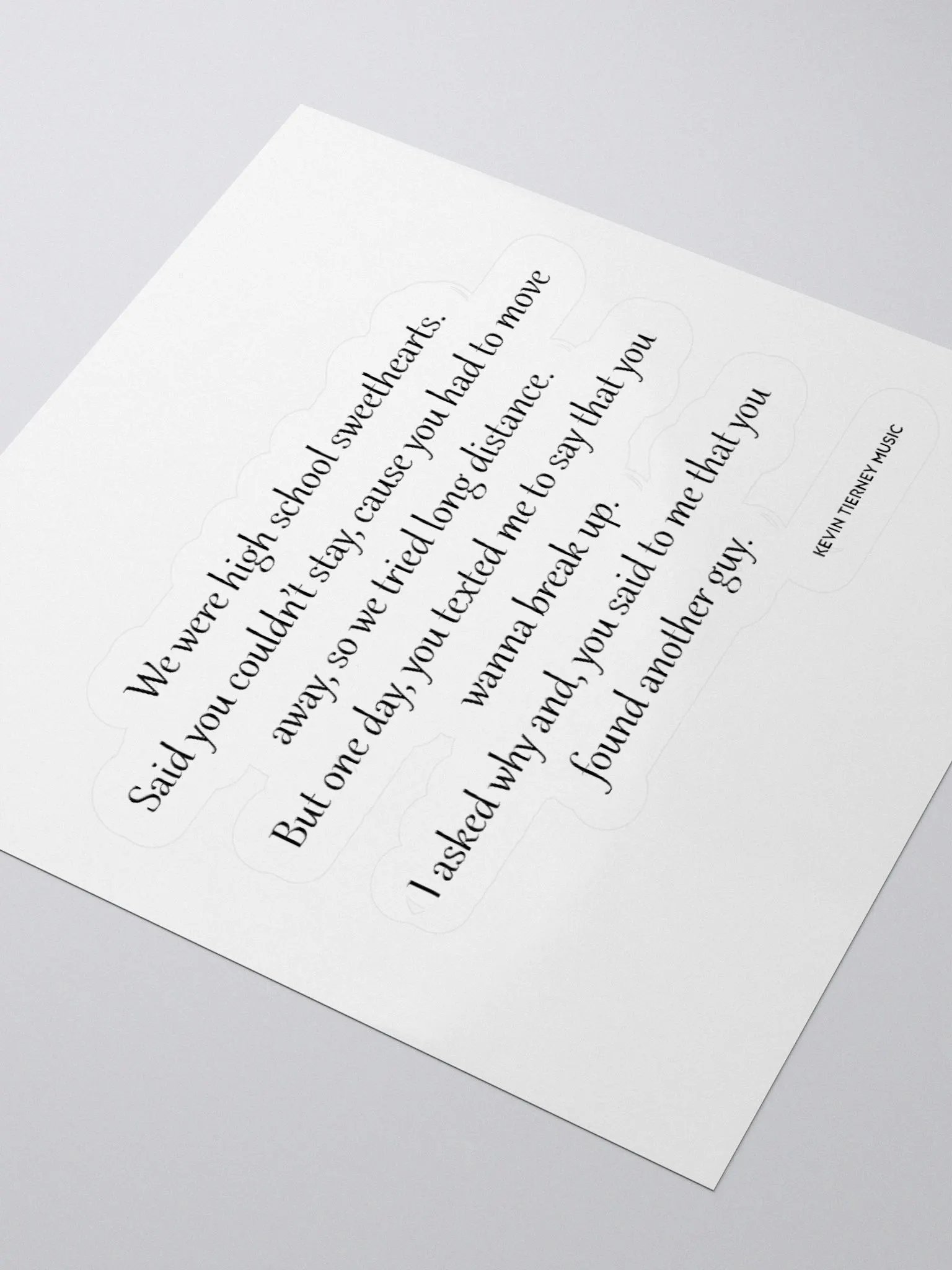 We Were High School Sweethearts Verse Sticker product image (7)