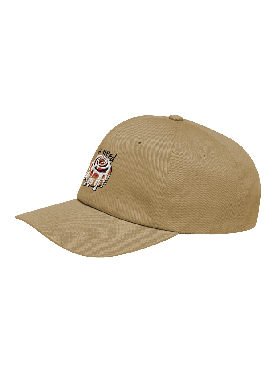 Embroidered frosted cinnamon roll innuendo low profile cap product image (10)