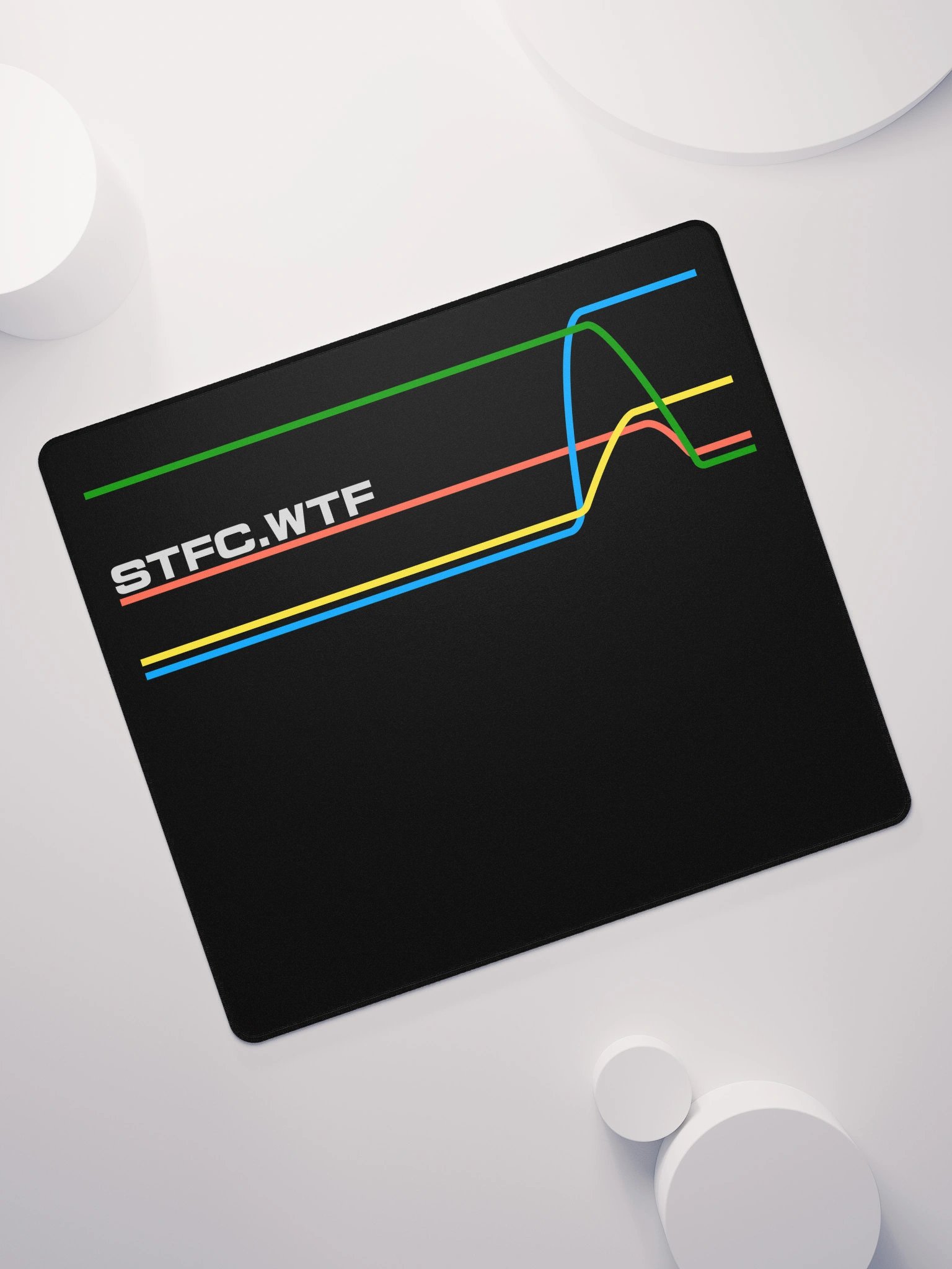 80s Inspired STFC.WTF graph lines Mousepad product image (7)