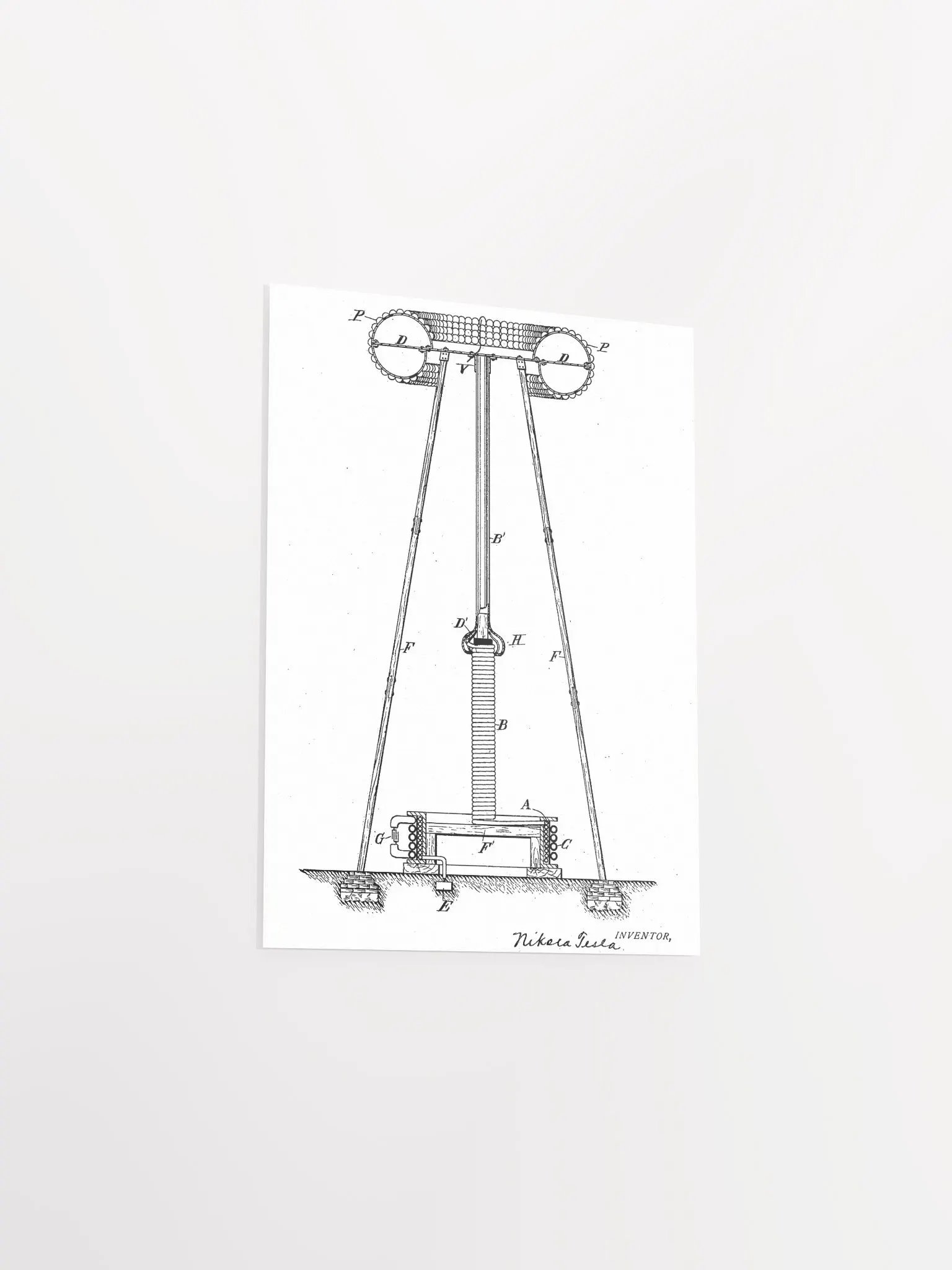 Tesla Patent Poster product image (3)