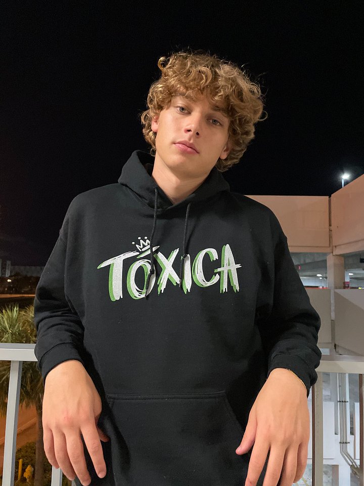 Toxica Black Hoodie product image (1)
