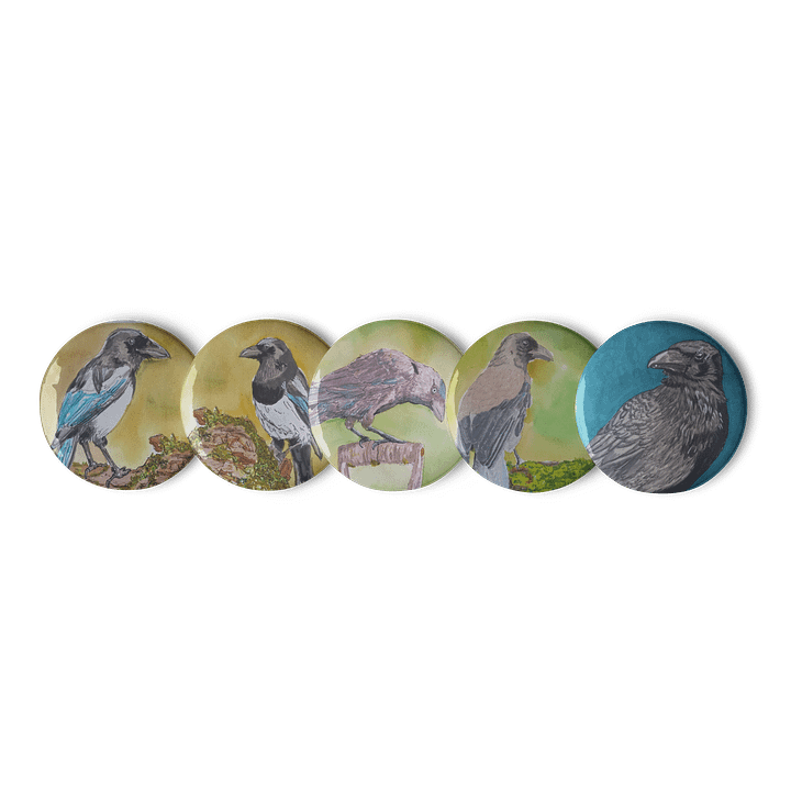 Corvid Series Pin Badge Set [002] product image (1)