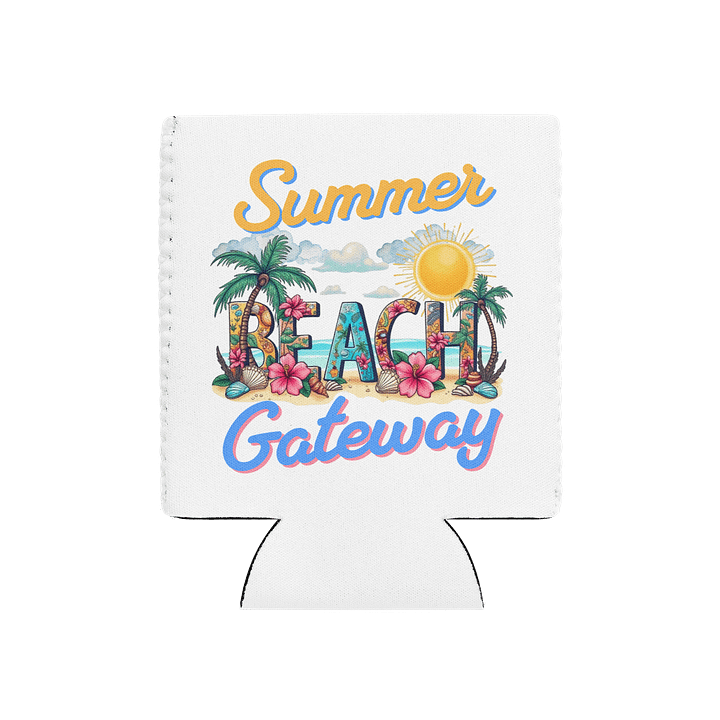 Summer Gateway Beach Tropical Vibes Can Cooler product image (2)