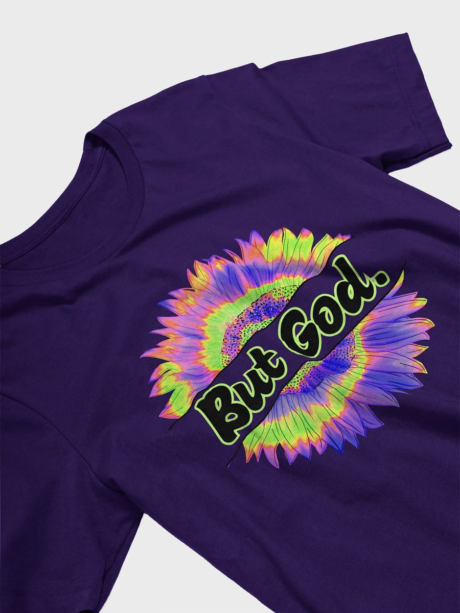 Vibrant "BUT GOD" Sunflower Graphic Tee product image (25)