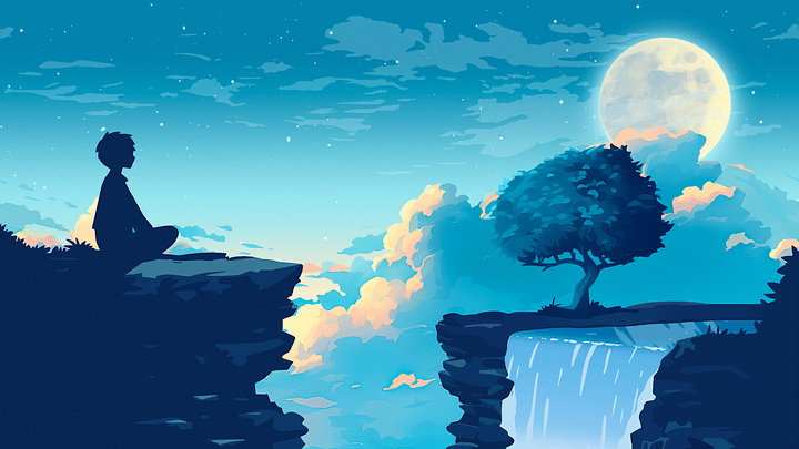 Waterfall Meditation (Digital Art) product image (1)