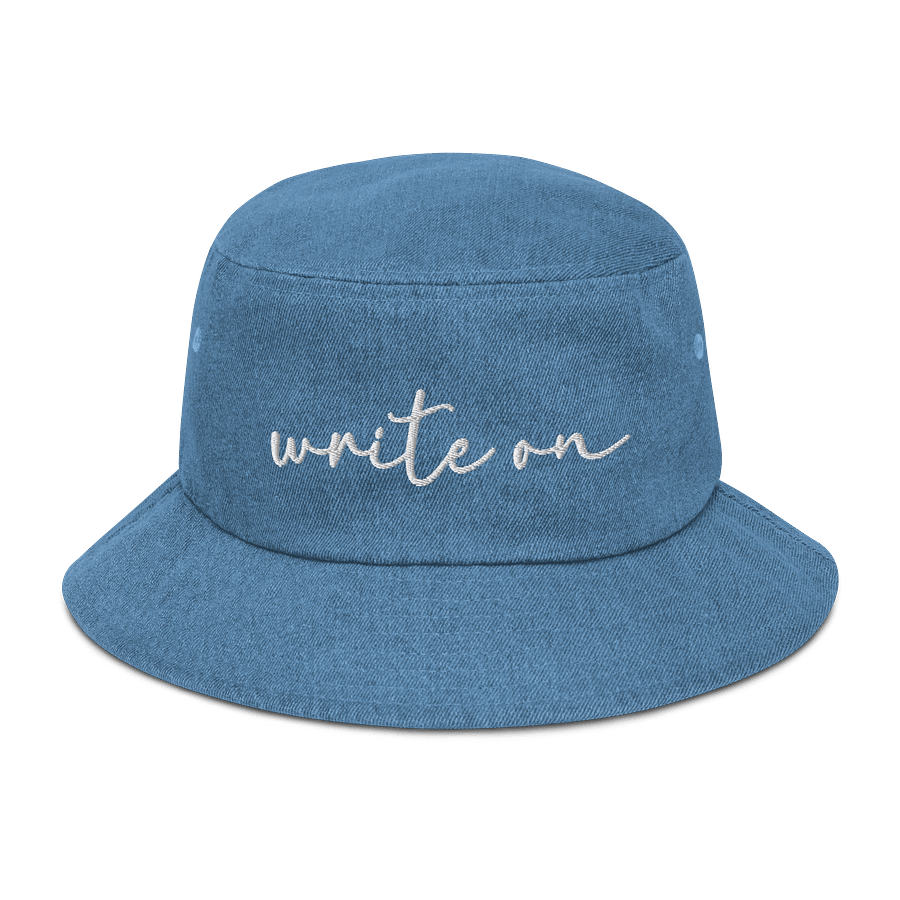 Write On Denim Bucket Hat product image (9)