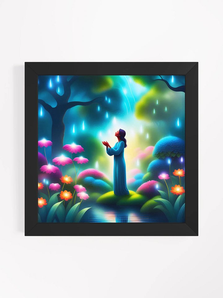 A Whisper Can Bloom a Garden - Framed High-Quality Matte Poster product image (1)