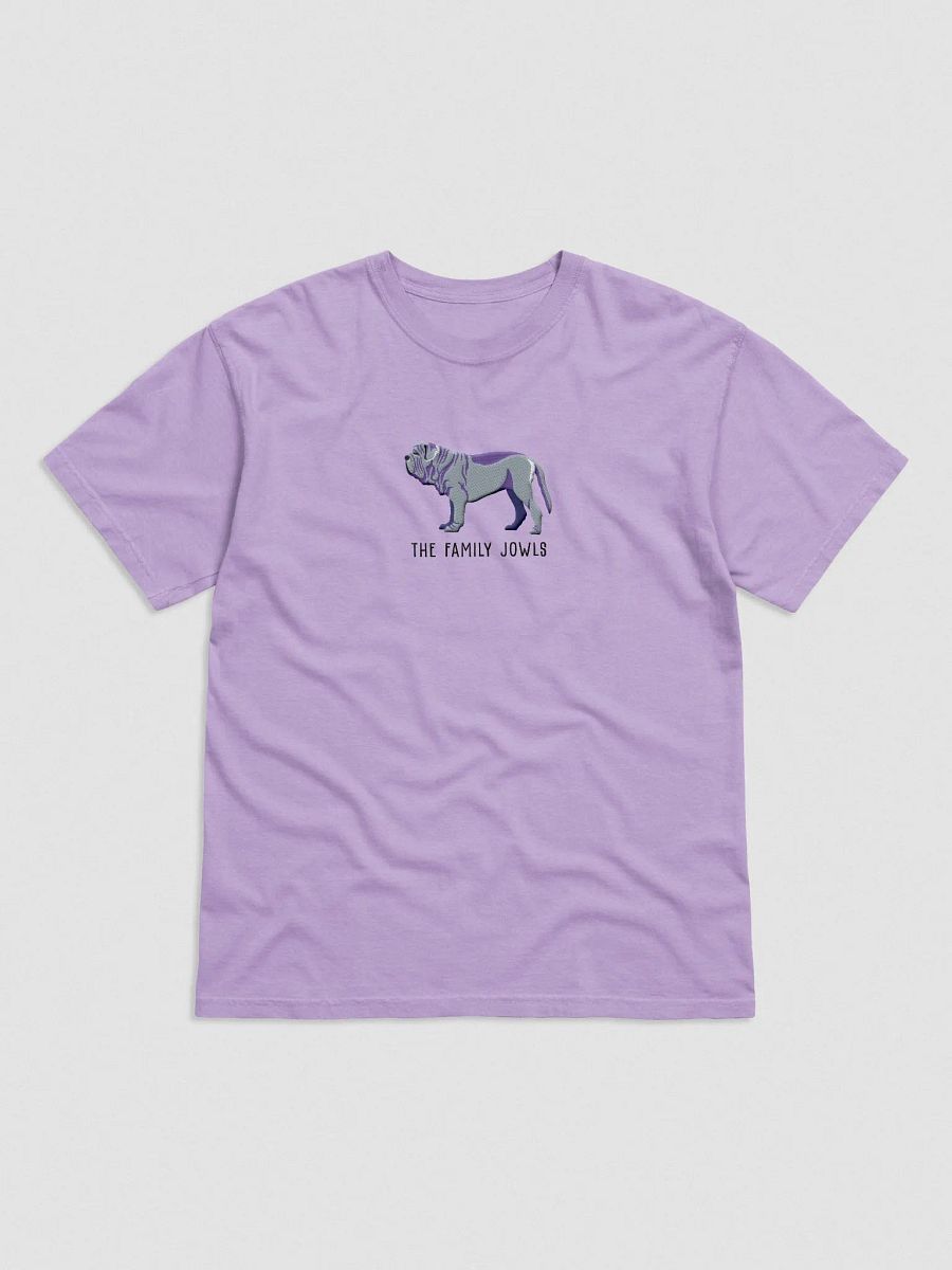 The Family Jowls T-Shirt(Embroidered) of a Neapolitan Mastiff(Blue) product image (4)