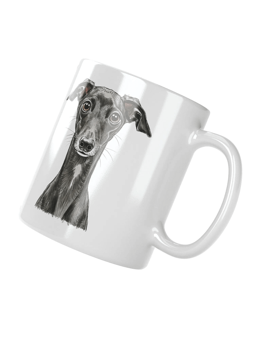 Italian Greyhound Sketch-y Art Chic Small Ceramic Mug For Iggy Lovers product image (5)