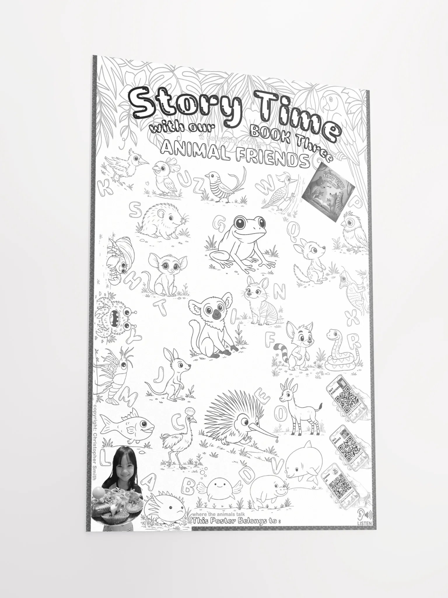 Where the Animals Speak Book 3 : Coloring Poster product image (4)
