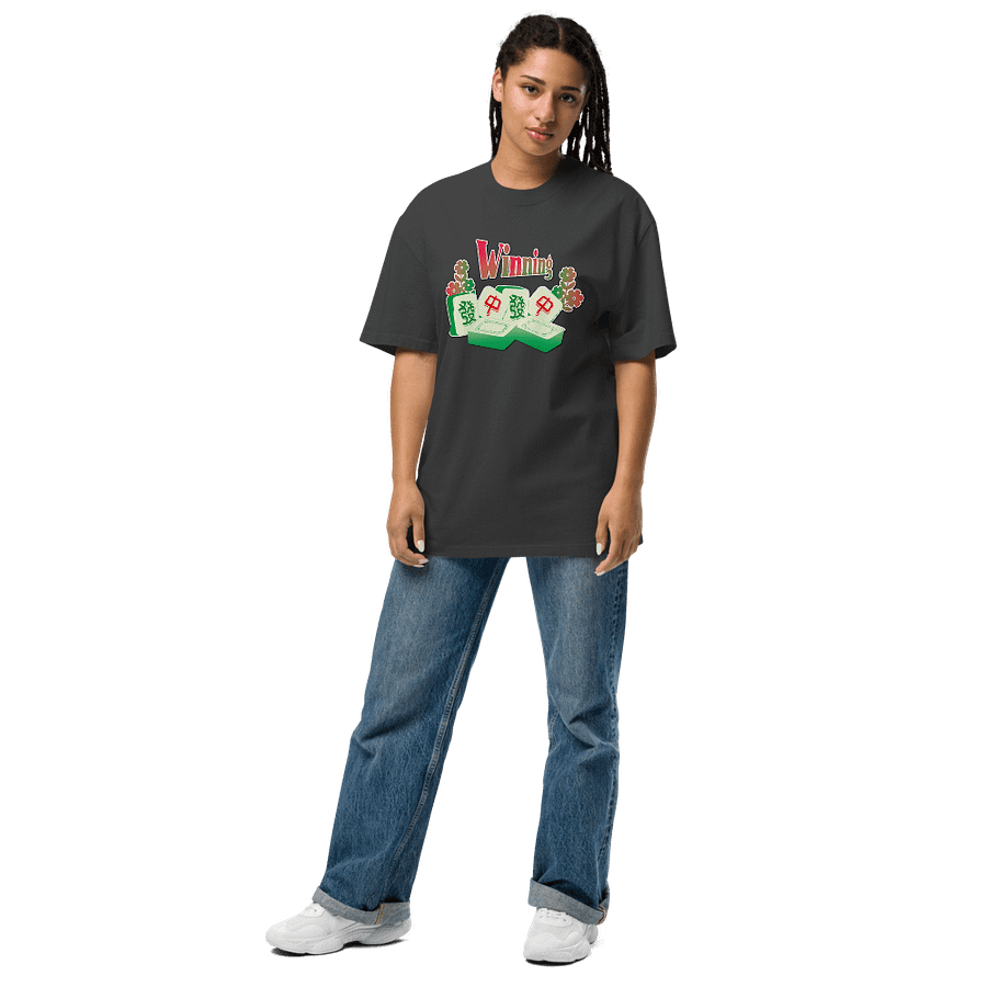 lucky Winning Mahjong Oversized T-Shirt product image (6)
