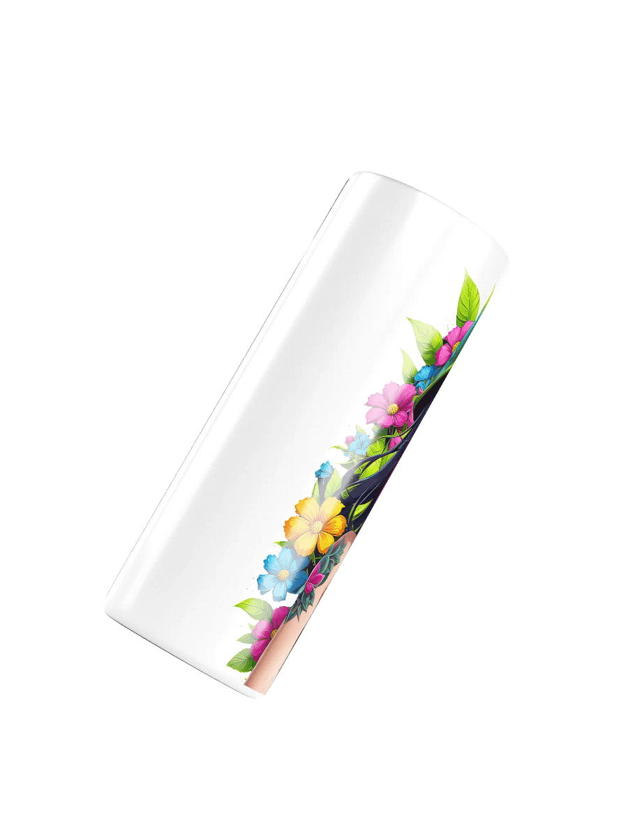 Brat 20 oz Skinny Stainless Steel Tumbler - White - Brat Life v6 product image (4)