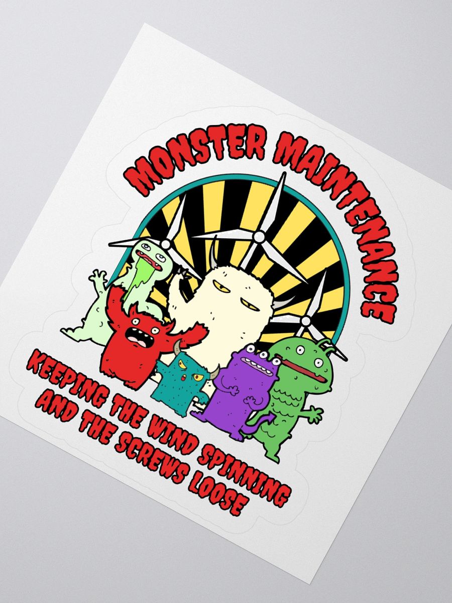 Monster Maintenance Sticker product image (3)