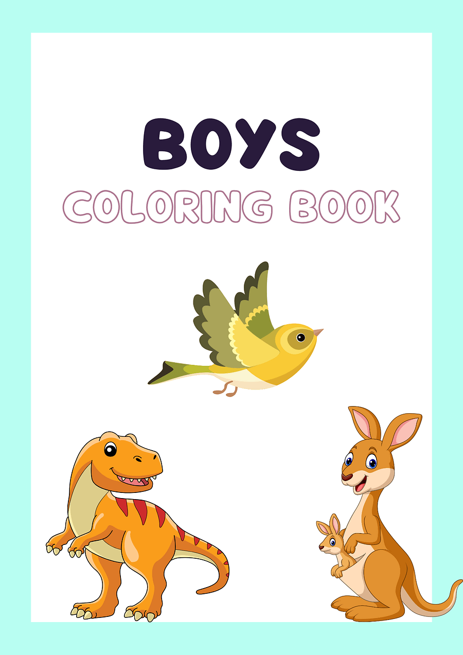 Boys coloring book product image (1)