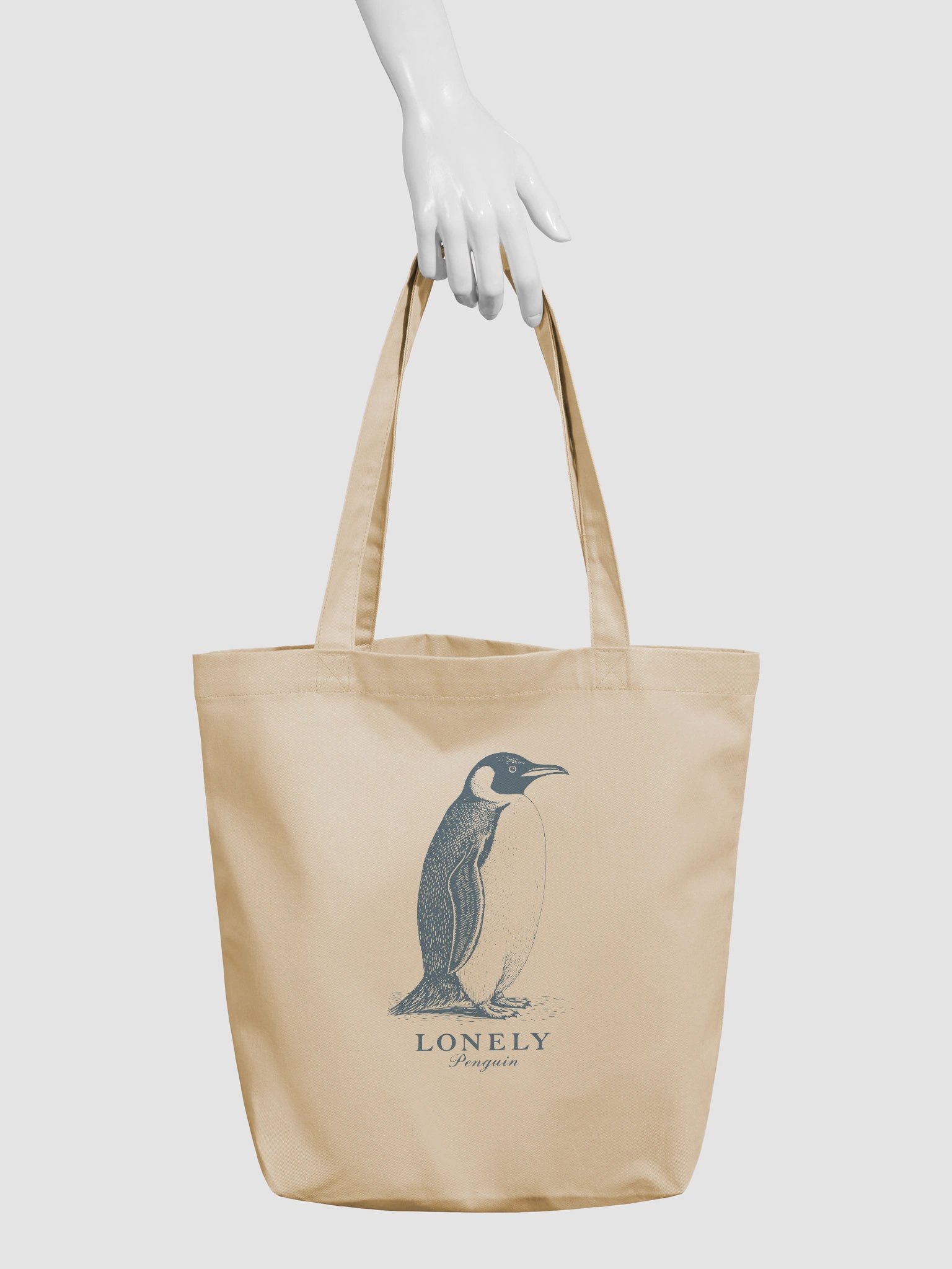 Lonely Penguin Organic Cotton Tote Bag product image (3)