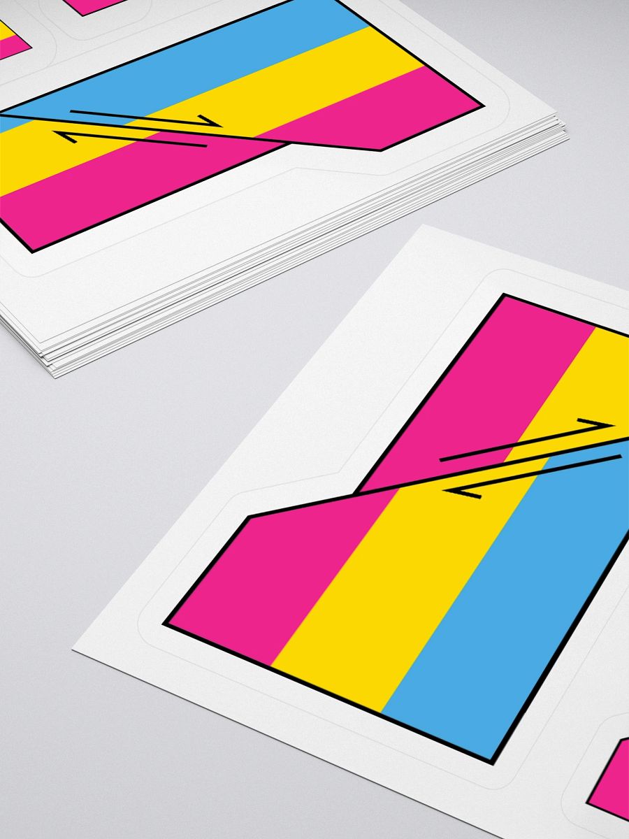 Faulted Pride Flags- Pan Sticker product image (4)