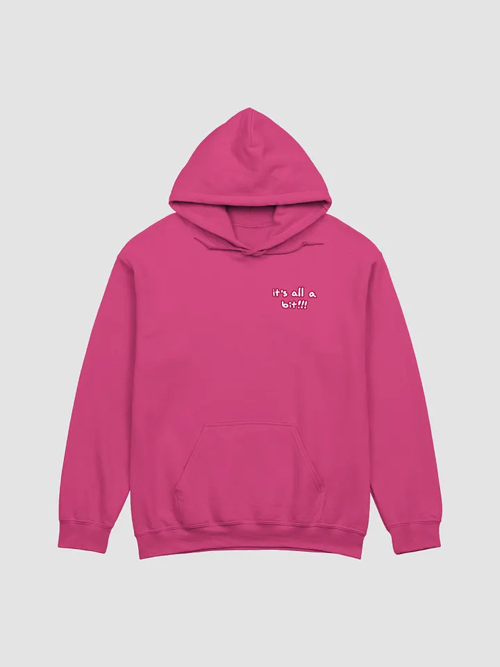 “It’s all a bit!!!” (sm. lined design, #A6073C) classic hoodie product image (38)