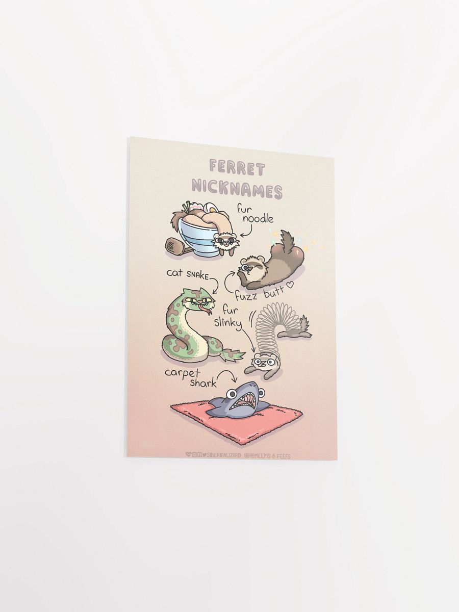 Ferret Nicknames - Bestselling Poster product image (22)