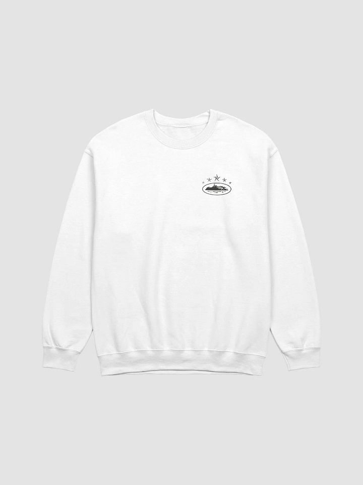 Corteiz 5 Starz Alcatraz Waffle Longsleeve Sweatshirt in White product image (1)